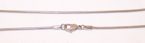 Cadena De Acero Quirurgico Clapton 50cm 2mm Color Plateado