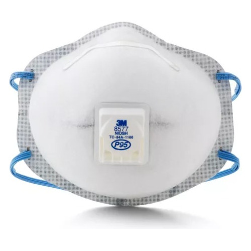 Respirador Mascarilla 3m P95 8577 Con Valv Caja Hisama Spa