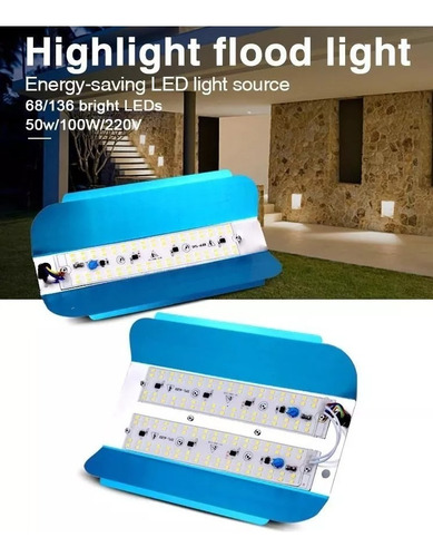 Lámpara Ampolleta Luz Foco Led 100w Yodo Tungsteno Reflector
