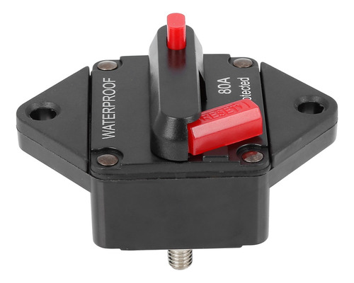 Botón Rojo Fusibles Coche 80a Impermeable Para Coche Y Vehíc
