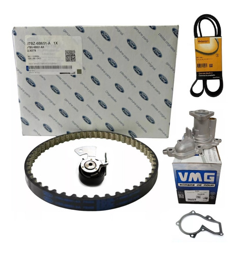 Kit Distribución Ford Ka 1.5 Dragon Correa Tef + Bomba Poliv