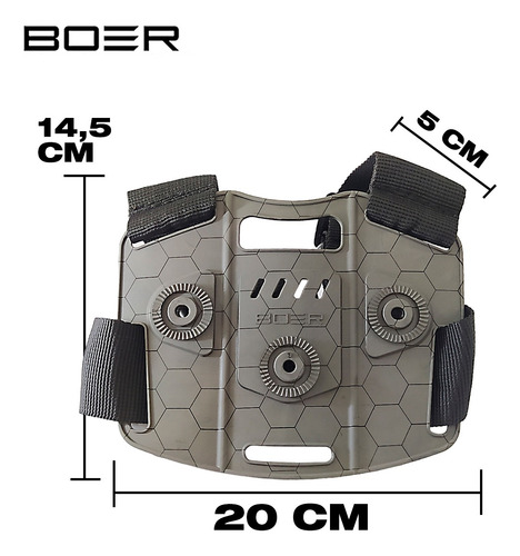 Imagen 2 de 10 de Porta Cargador Doble Funda Pistolera Glock Muslera 2 Tiras