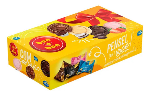 Caixa de Bombom Bon O Bon Mix- Kit com 10 unidades de Sabores Variados