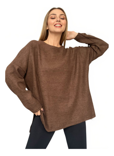 Sweater Oversize Mujer Lanilla Aspen Amplio Talle Único