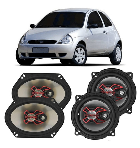 Alto Falante Bravox Ford Ka 2002 A 2007 200w Rms Automotivo