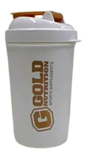 Vaso Shaker Mezclador 500ml Color Blanco - Gold Nutrition