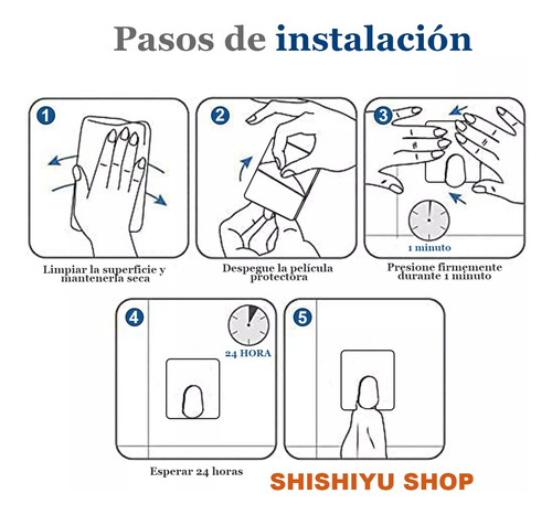 Ganchos Adhesivos Para Toallas, Ganchos Para Batas Para Baño Plateado