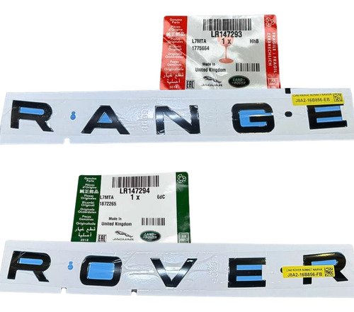 Emblema Do Capo Range Rover Velar Original Lr147293 Lr147294 Preto