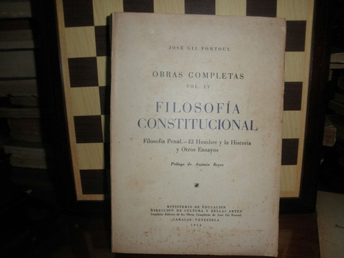 Filosofía Constitucional-josé Gil Fortoul