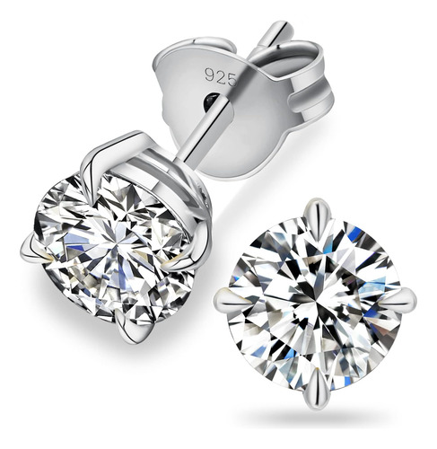 Krkc Pendientes De Moissanita, Diamante De 1 Ct-3 Ct Con Cha