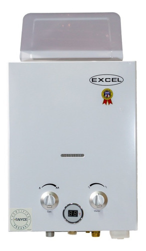 Calentador De Paso Excel 5.5 L/min  Gas Propano Pipeta Glp