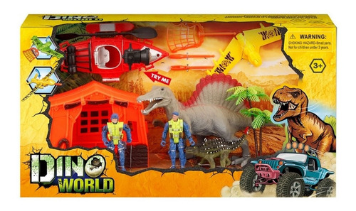 Playset Dino World Campamento Dinosaurio Ar1 552 Ellobo