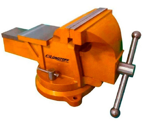 Morsa De Banco Lusqtoff Con Base Giratoria N° 3 Taller 75mm