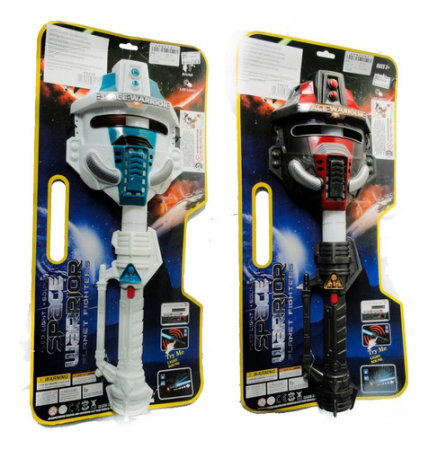 Set Guerrero Espacial Sable Luminoso Y Máscara Ploppy 374781