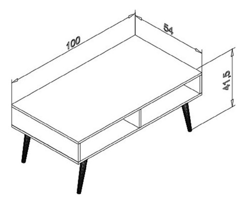Mesa De Centro Bertolini Rt 3064 Rustica