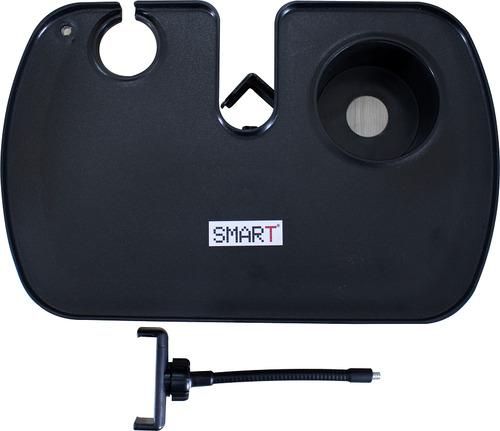 Suporte Bandeja Ampla Multiuso Para Pedestal Smart Sm-27 Cor Preto