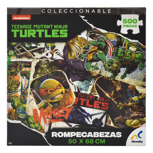 Tortugas Ninja Rompecabezas Coleccionable 500pz Novelty