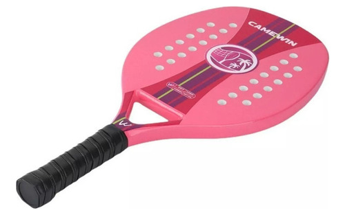Raqueta De Tenis Playa Ultraligera Fibra De Carbono Rosa