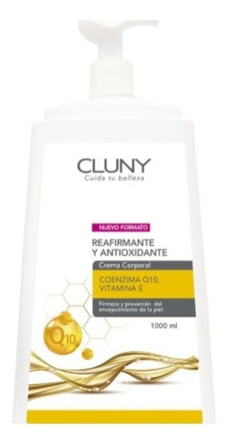 Crema Corporal Q10 + Vitamina E 1lt Cluny 1000 Ml