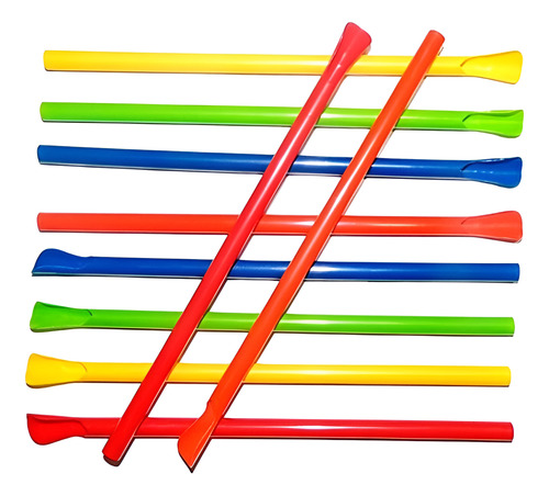 Pitillo Tipo Cuchara Biodegradable X 600 Uds