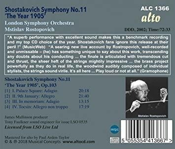 Rostropovich Mstislav/london Symphony Orchestra Shostakovich