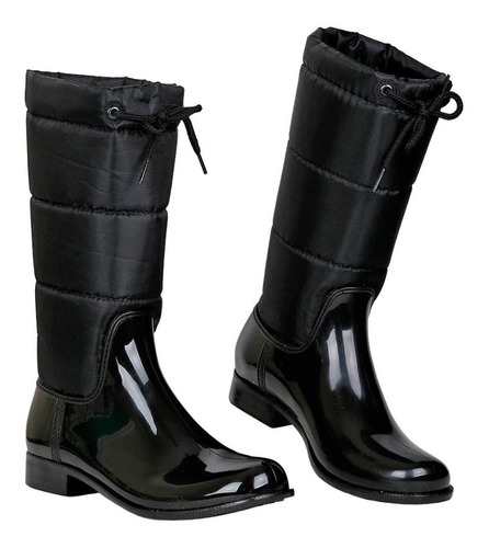 Botas De Lluvia Color Negro Para Dama Del 23 Al 26. 1713101