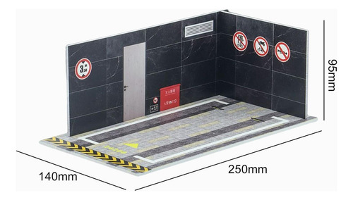 . Diorama De Coche De Pvc A Escala 1/24, 2 Unidades, For