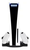 Comprar Estación Doble Cargador Y Soporte Base Vertical Para Ps5