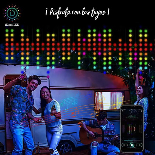 Smart Lights Navideñas Ventanas De 3 X 2m App Celular/tablet