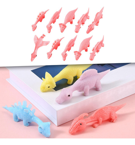 10x Dedo Volador Dinosaurio Animal Tirachinas Juguetes Rosa