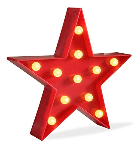 Marquee Light Star Shaped Led Plastic Sign-lighted Marquee S