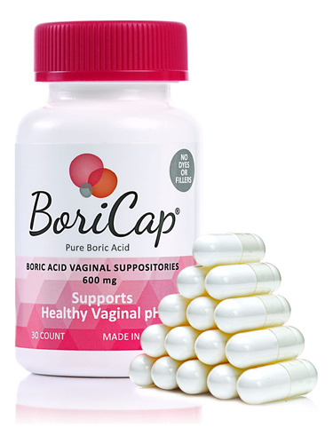 Supositorios Vaginales De Acido Borico Boricap | 28 Unidades