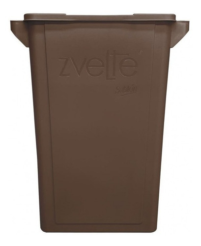 Bote Basura Slim Rectangular Beige Tapa Balancín 87 Litros