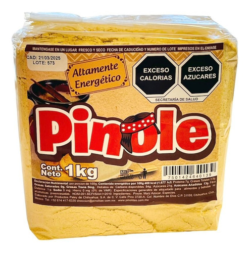 Pinole Delicioso Tarahumara 1kg Riquisimo Pinole Chihuahua