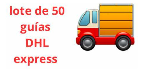 Lote De 50 Guías Dhl Express