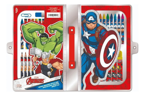 Set De Arte 42 Piezas Avengers Capitan America Hulk Marvel