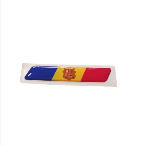 Calcos, Stickers Resinados Bandera Andorra - X2  Domes