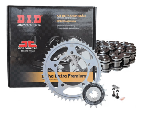 Kit Transmissão Did Extra Premium 525v0 118l Jt 47 15 650cc