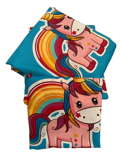 Juego De Sabanas Mat Ponys Estampada Microfibra Vero Hogar