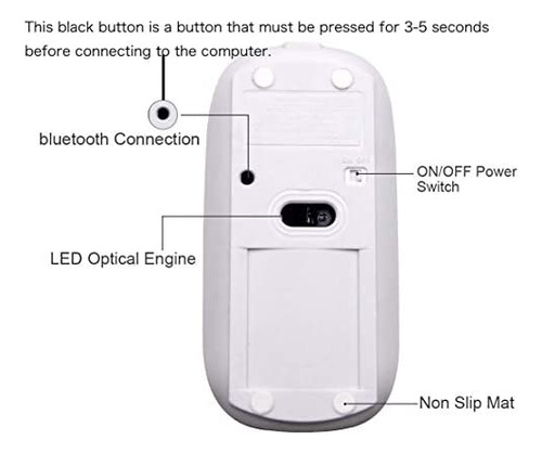 Mouse Klo Bluetooth/purpura