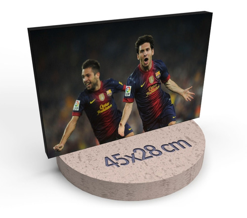 Cuadro Decorativo Moderno 28x45 Cm Leo Messi Jd-0865