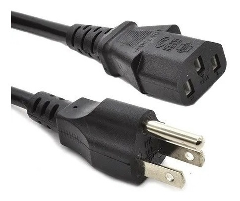 Cable Poder Corriente Computadora Monitor Pc 