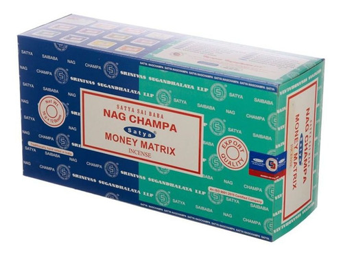 Incienso Dúo Nag Champa Clásico Y Money Matrix - Satya