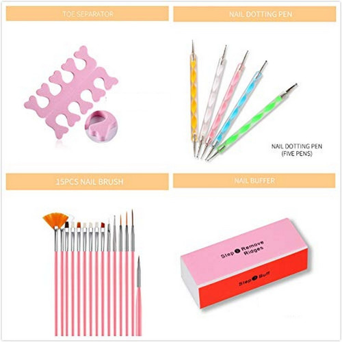 Kit Cabina Led Uv + Torno Uñas Gel Manicura Con Accesorios
