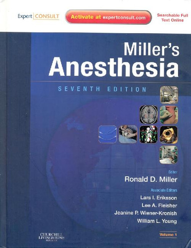 Libro Anestesia Miller 2 Tomos De Ronald D Miller Lars I Eri