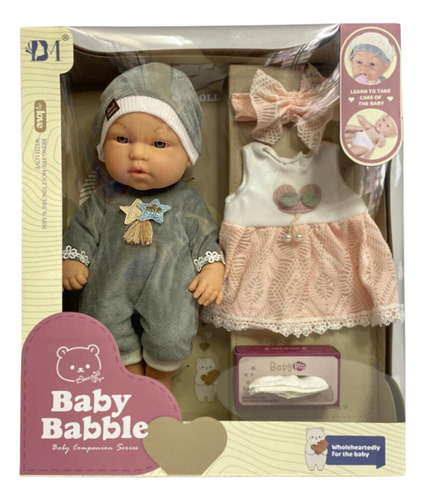 Bebote Real Con Ropa Y Accesorios Baby Babble