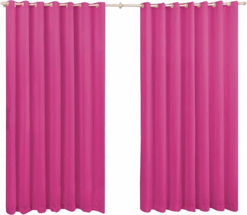 Cortina Dubai Oxford 5 00 X 2 60 Para Sala E Quarto Cor Pink