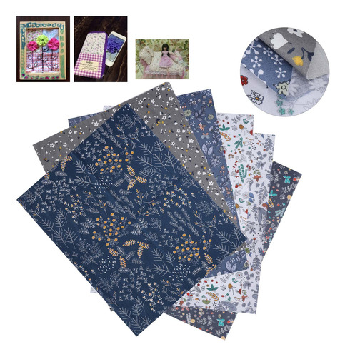 Tela Para Coser Para Manualidades, 6 Piezas, Tela De Algodón