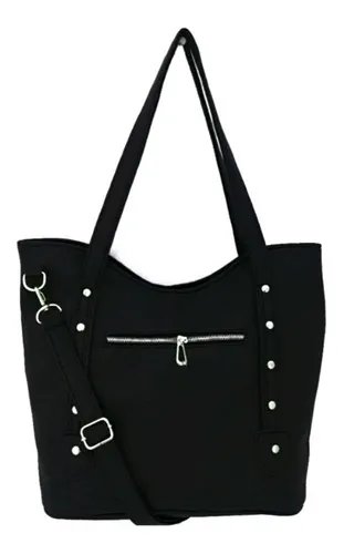 Cartera tote PM Complementos bolso grande dise o liso tachas de