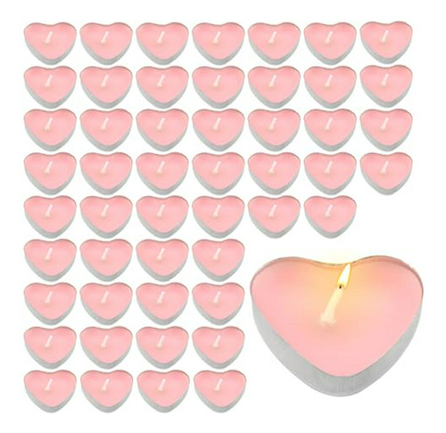 Velas Tea Lights En Forma De Corazón, Compatibles Con Fiesta